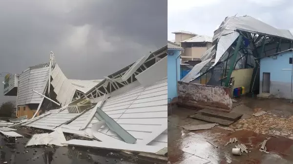 Chuva com granizo de 10 minutos causa estragos em Três Corações (MG)