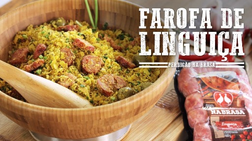 Farofa de Linguica com Pimenta Biquinho