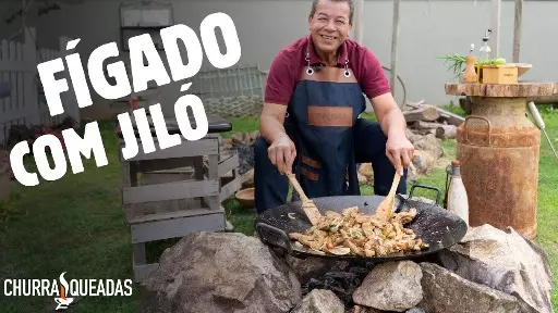 Jiló e fígado uma combinação perfeita para seu churrasco