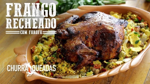 Frango Recheado com Farofa no Mini Peppe
