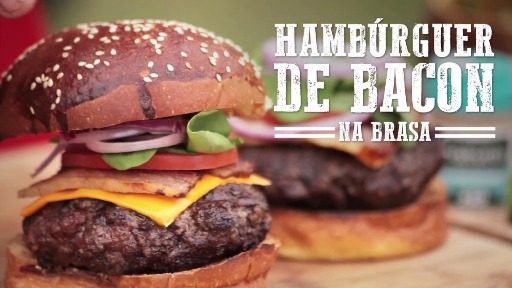 Hambúrguer de Bacon na Brasa