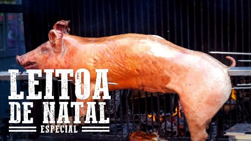 Leitoa de Natal no Fogo de Chão