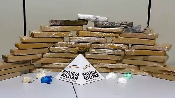 Em Itajubá (MG), homem é preso com 50 kg de maconha