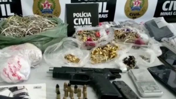 Grande operação contra o crime organizado prende cinco pessoas em Caldas