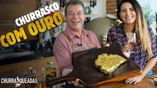 Já imaginou comer ouro? Sim, churrasco foleado a ouro!