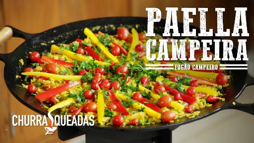 Paella Campeira no Disco de Arado