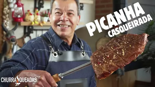 Casqueirar uma picanha ao alho fica uma maravilha, faça!