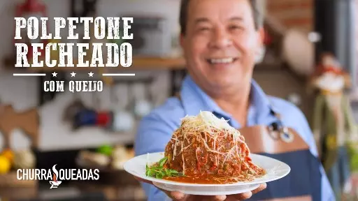 Imagina uma bola de carne moída recheada com queijo?