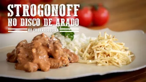 Strogonoff no Discão de Arado